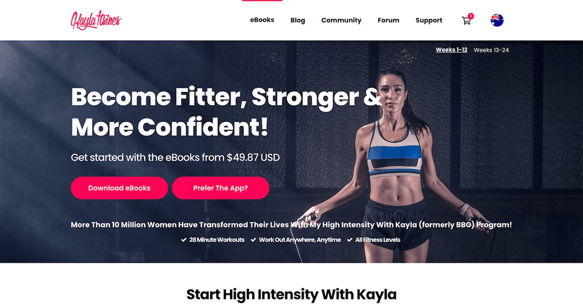 Fitness Studio Landing Page